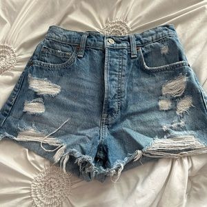 Denim shorts